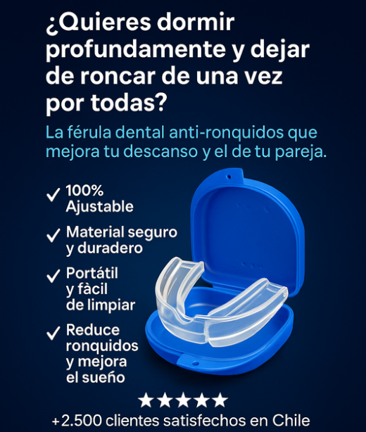 Placa Anti bruxismo - 0 Ronquidos a Partir De Hoy