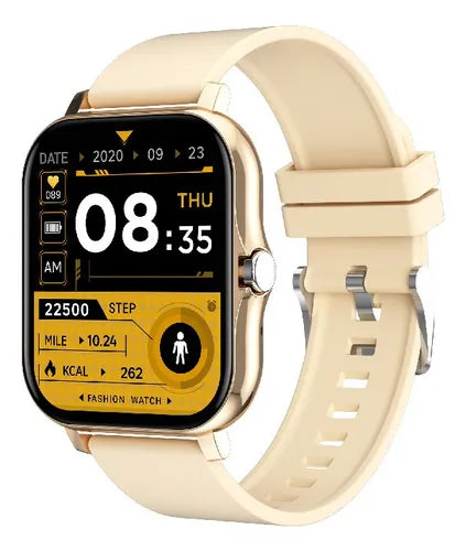 Smartwatch Reloj Inteligente Llamadas Mensajes Deportes Dorado Oscuro Mesh Dorado Oscuro Dorado Oscuro