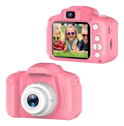 Camara Fotos Digitales Compacta Niños Gadnic Ck32 + Juegos (Rosa)