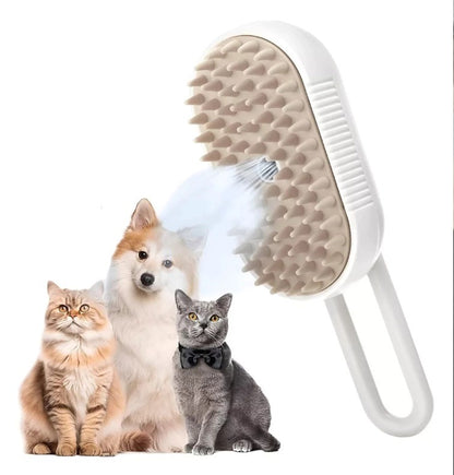 Cepillo a Vapor Masajeador Recargable | No mas pelaje suelto