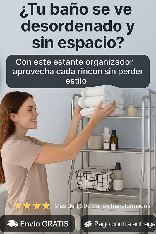 SmartSpace Rack™ – Estante Organizador de Baño